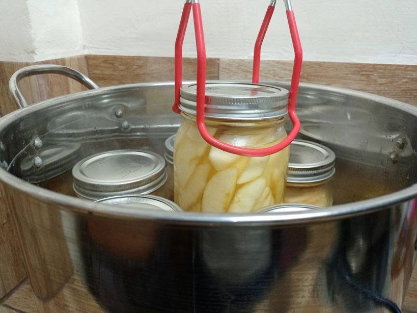 How To Can Apples Start the boiling water bath