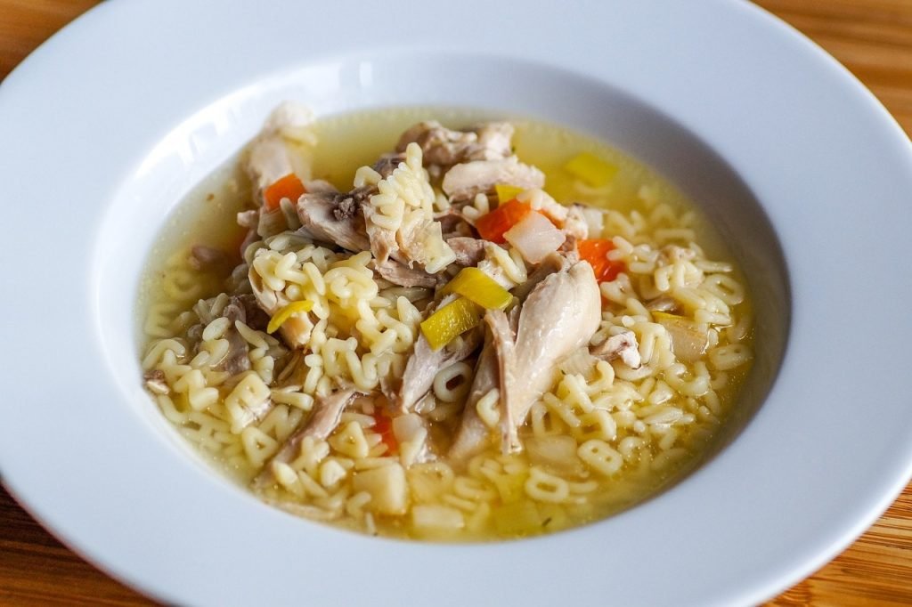 chicken soup bowl