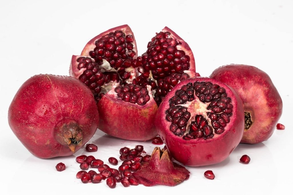 ripe pomegranate fruits